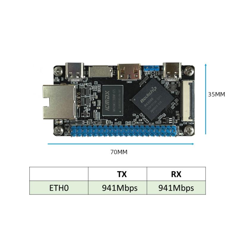 كمبيوتر لوحي واحد RK3566 SBC بحجم الجيب