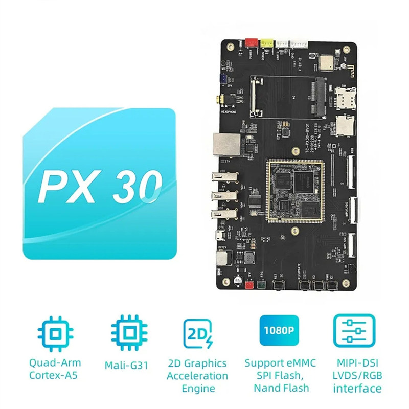 Rockchip PX30 لوحة تطوير 64 بتس